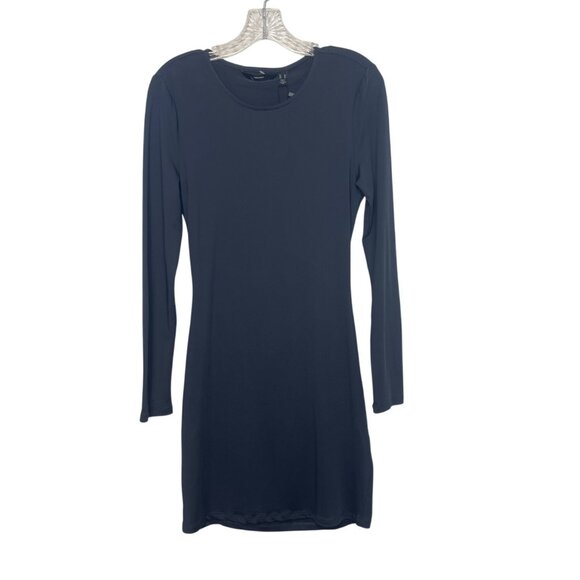 Vero Moda Long Sleeve Open Back Mini Dress Blue Medium New - Picture 3 of 10